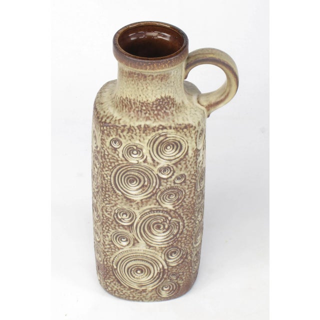 1950s Scheurich Ceramic Tall Glazed Ceramic Jug For Sale In Chicago - Image 6 of 9