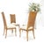 Tomlinson Set 4 Burl Wood Cane Back NEW Upholstery Dining Chairs Mid Century Modern MINT! For Sale - Image 4 of 15