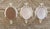 Metal Vintage Italian Baroque Cast Metal Miniature Triptych 3.75” X 6” - Set of 3 - Mirrors & Botanical Print For Sale - Image 7 of 8