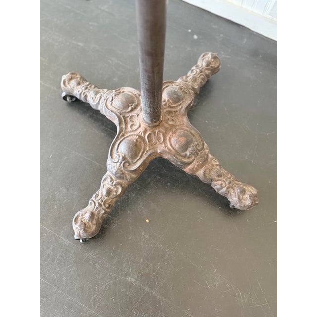 1990s Vintage Cast Iron Circular Clothes Rack For Sale - Image 5 of 8