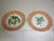Set of 2 Mottahedeh porcelain salad plates decorated in the summer fruit pattern. They have a scalloped edge, embossed...