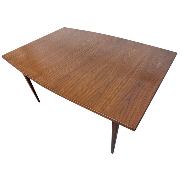 Mid-Century Modern Banquet Size Walnut Dining Table For Sale - Image 4 of 13