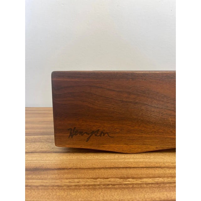 Brown Vintage Decorative Signed Wood Carved Wall Art Gallery Piece. For Sale - Image 8 of 9