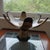 Mid-Century Modern 19" Two-Tone Monkey Pod Wood Lotus Petal Pedestal Centerpiece For Sale - Image 4 of 17