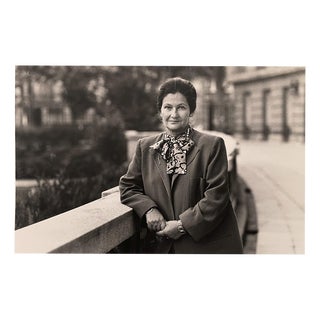 Pascal Baril, Simone Veil, 1989, Silver Print For Sale