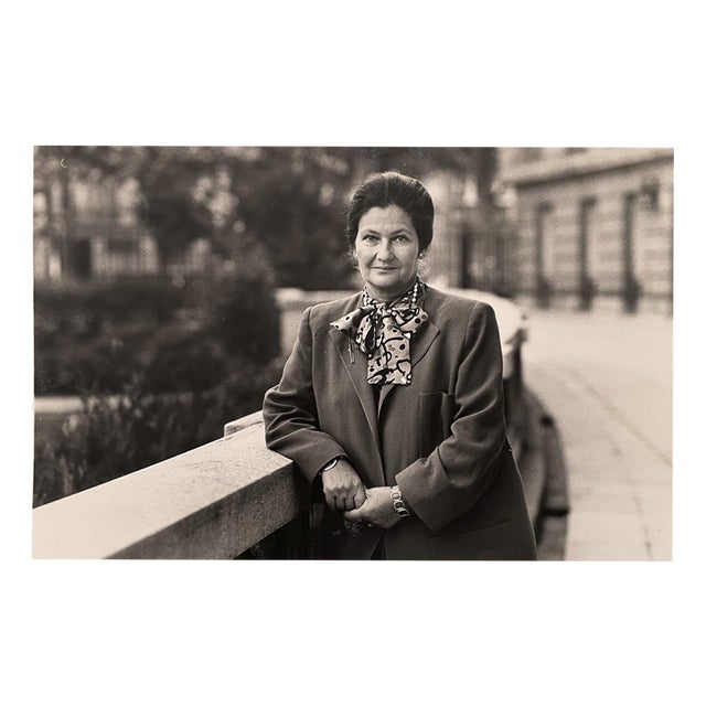 Pascal Baril, Simone Veil, 1989, Silver Print For Sale