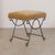 Panoplie Iron Loop Stool, Camel Mohair For Sale In Los Angeles - Image 6 of 11