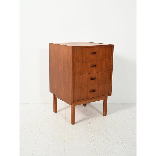 Scandinavian Rationalist Chest of Drawers in Mahogany, 1960s For Sale - Image 3 of 11