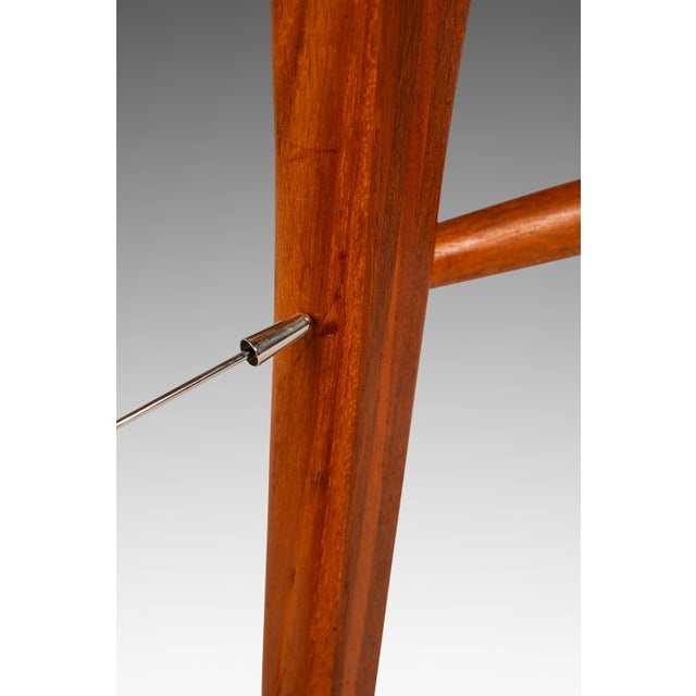 Single Danish Mid-Century Modern "Ingrid" Model Dining Chair in Teak & Original Fabric Attributed to Niels Koefoed, Denmark, C. 1960s For Sale - Image 16 of 18