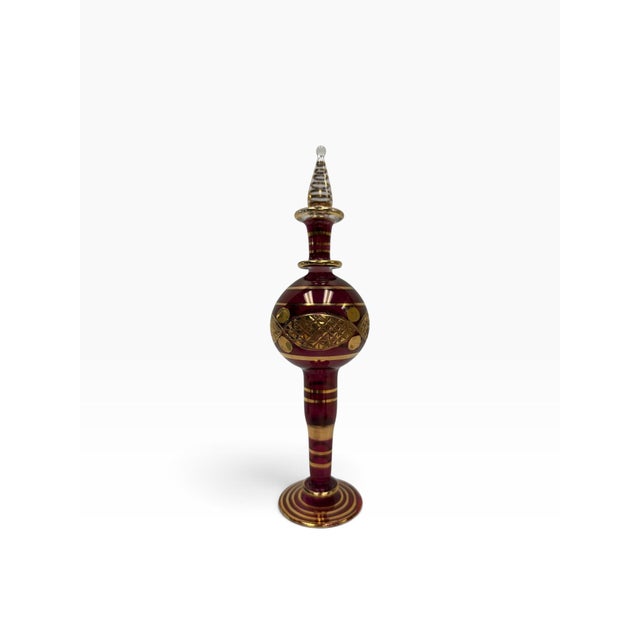 Late 20th Century Vintage Hand-Blown Egyptian Pyrex Glass Genie Perfume Bottles – Collection of 5 For Sale - Image 5 of 8