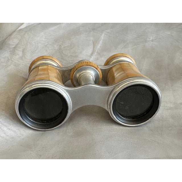 Antique Mother of Pearl French Opera Glasses in Leather Case For Sale In New York - Image 6 of 18