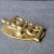 Vintage Mid-Century Brass Later Paperweight Desk Organizer Clip Letter Holder For Sale - Image 4 of 7