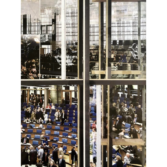 1970s Vintage Wall Art Lithograph "Assembly Room Interior" For Sale - Image 5 of 7