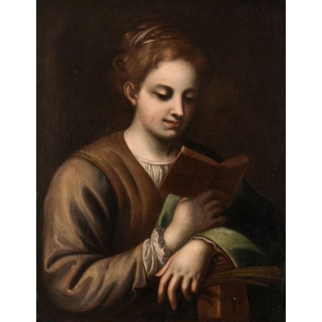 After Antonio Allegri / Correggio, Portrait of Saint, Oil on Canvas, Framed For Sale - Image 5 of 6