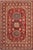Rustic Super Kazak Red/Blue Wool Rug - 5'3'' X 6'3'' For Sale - Image 10 of 10