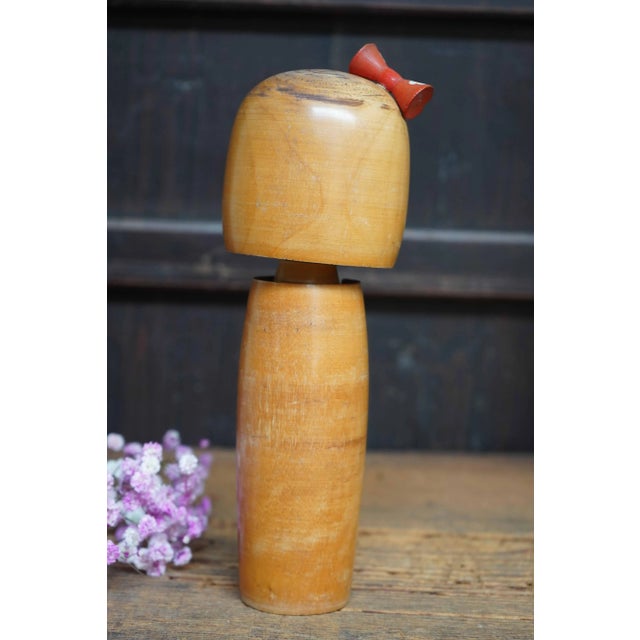 Wood Cute Creative Kokeshi by Tomio Ishida, Japan, 1960s For Sale - Image 7 of 8