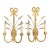 20th Century Pair Gilt Sconces For Sale
