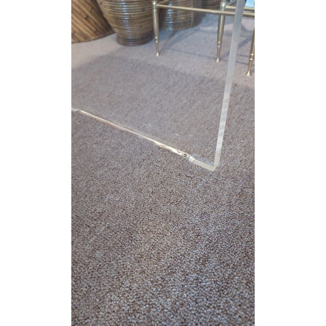 Wood Mid 20th Century Vintage Vladimir Kagan Rolltop Desk With Lucite Legs For Sale - Image 7 of 7