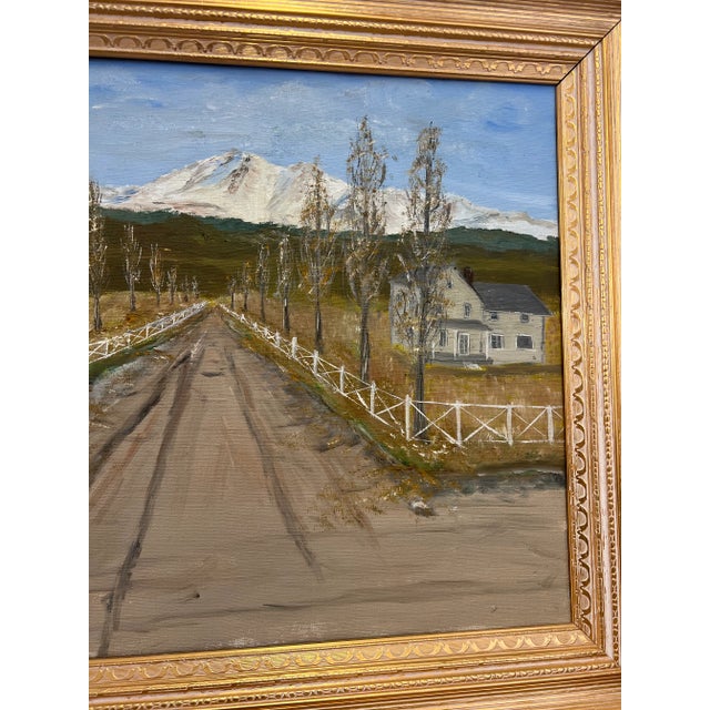 Vintage Framed Painting Dimensions. 24 W ; 2 3/4 D , 21 H