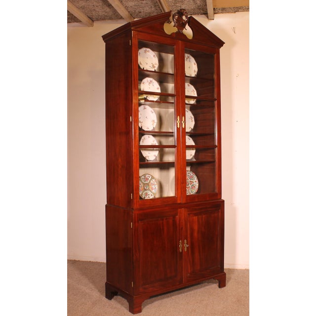 Antique George III Mahogany Library For Sale - Image 11 of 16