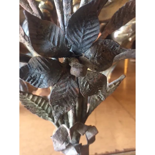 Gold 19th Century Italian Carved Giltwood Candles on Mirrors - A Pair For Sale - Image 8 of 13