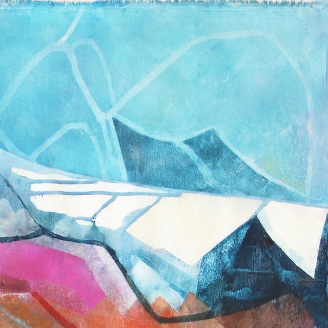 2020s The Canyon II - Original Contemporary Canyon Landscape Acrylic Painting on Canvas by Maria C Bernhardsson For Sale - Image 5 of 6