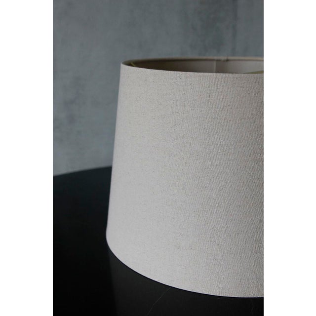 Rustic Teak Wood Table Lamp, Vintage Circular Design For Sale - Image 12 of 12