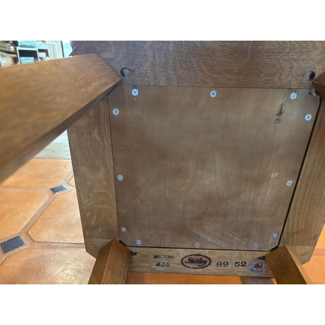 Vintage Gustav Stickley Side Tile Plant Table 2003 For Sale In Phoenix - Image 6 of 11