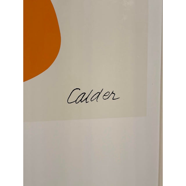 Vintage lithograph in great condition, framed. Matted but no glass or acrylic. Calder executed this work in 1960, print is...