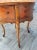 Early 20th Century Antique Victorian Carved Inlaid Table With Pink Marble Top For Sale - Image 5 of 11