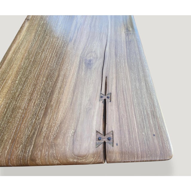 Andrianna Shamaris Mid Century Style Couture Console Table For Sale - Image 4 of 18