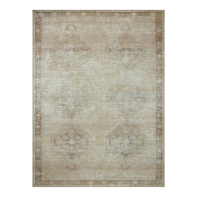Amber Lewis x Loloi Cambria Mist / Natural 5'-0" x 7'-6" Area Rug For Sale