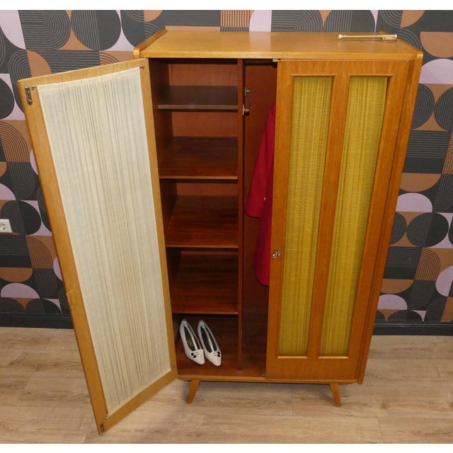 Wardrobe on Legs with Glass Doors, 1960s For Sale - Image 6 of 16