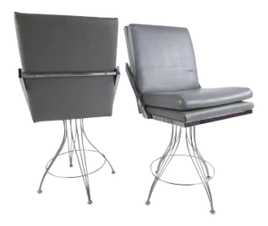 Modern Swivel Counter Stools - a Pair