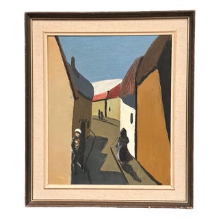 Swedish Artist, Alley, 1950s, Oil on Canvas, Framed For Sale