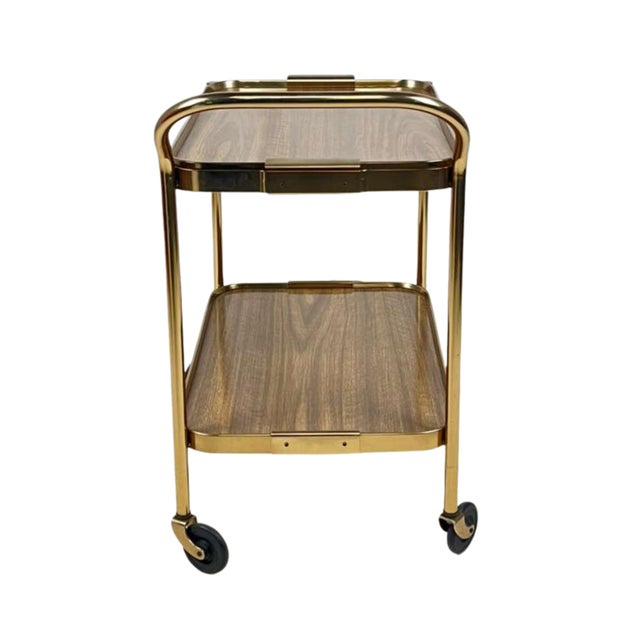 Hostess 1960s Vintage Retro Style Bar Cart For Sale - Image 4 of 6