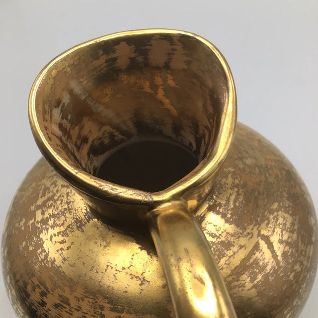 Stangl Granada Gold Ceramic Art Pottery Pitcher For Sale - Image 12 of 13
