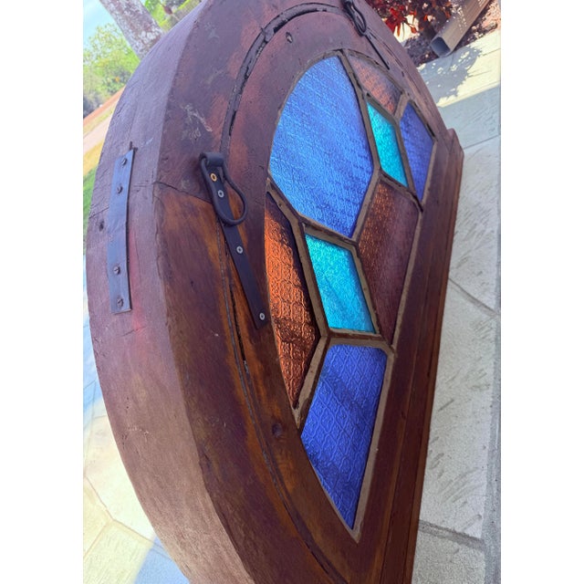 Large, Historical Architectural Stained Glass Window For Sale - Image 4 of 11
