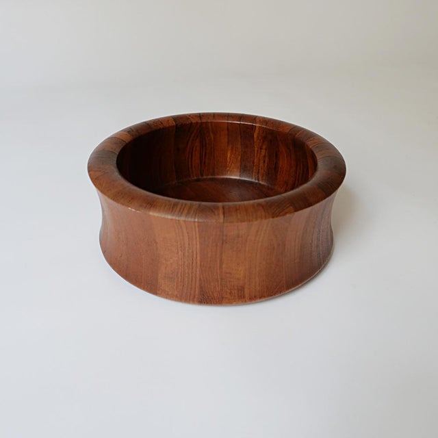 Vintage Danish Teak Wood Salad Bowl, 1970s For Sale - Image 6 of 6
