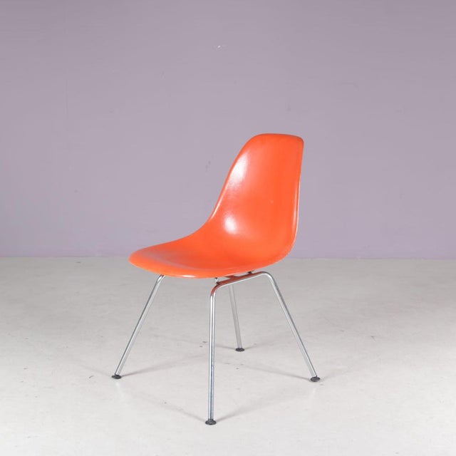 Dining Chairs in Orange Fiberglass by Charles & Ray Eames for Herman Miller, USA, 1960s For Sale - Image 9 of 9