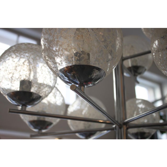 Mid-Century Modern Mid-Century 12-Light Ceiling Lamp, 1960s For Sale - Image 3 of 10