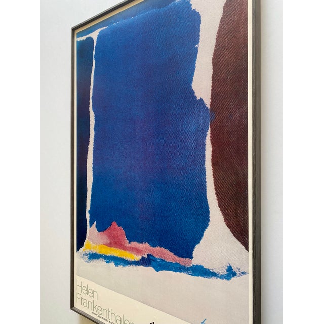 Helen Frankenthaler Vintage 1979 Abstract Expressionist Lithograph Print Framed Mexico City Exhibition Poster For Sale - Image 10 of 12