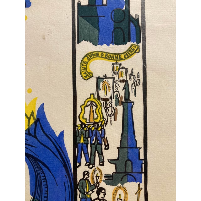 Marie-Claire Sibertin-Blanc, Sainte-Anne D'auray, 1920s, Paper, Framed For Sale - Image 12 of 18