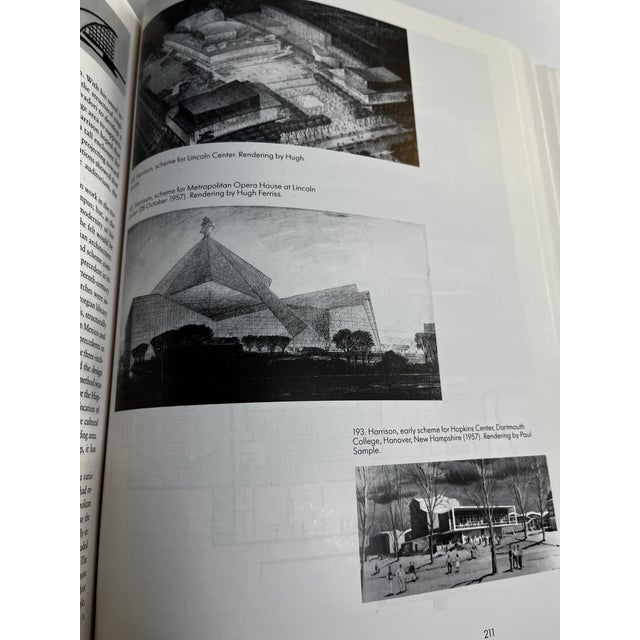 Black 1989 Wallace Harrison Architect Book For Sale - Image 8 of 12