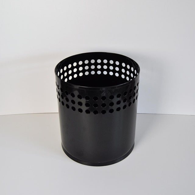 Black RM Wastebasket by Richard Müller, Denmark, 1970s For Sale - Image 9 of 9
