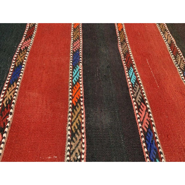 Vintage Turkish Traditional Wool Kilim Rug For Sale - Image 5 of 11