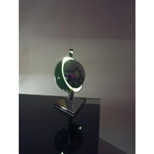 Metal Eclipse Eyeball Lamp attributed to Luis Pérez de la Oliva for Grin Luz, 1970s For Sale - Image 7 of 13