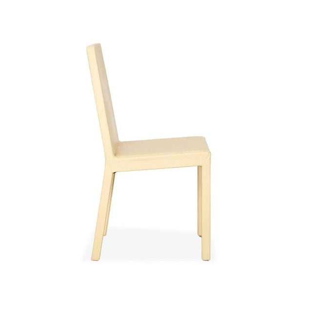 Cream Leather Chairs from Cattelan Italia, Set of 4 For Sale - Image 11 of 15