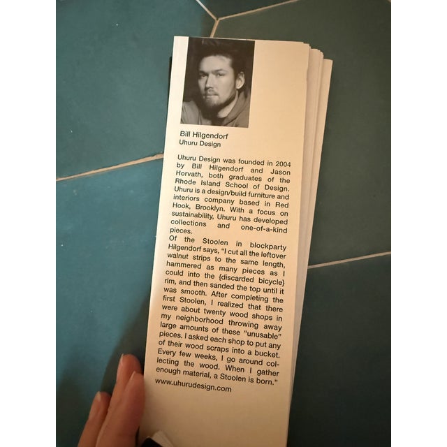 2000 - 2009 Original Uhuru Stoolen Side Table For Sale - Image 5 of 5