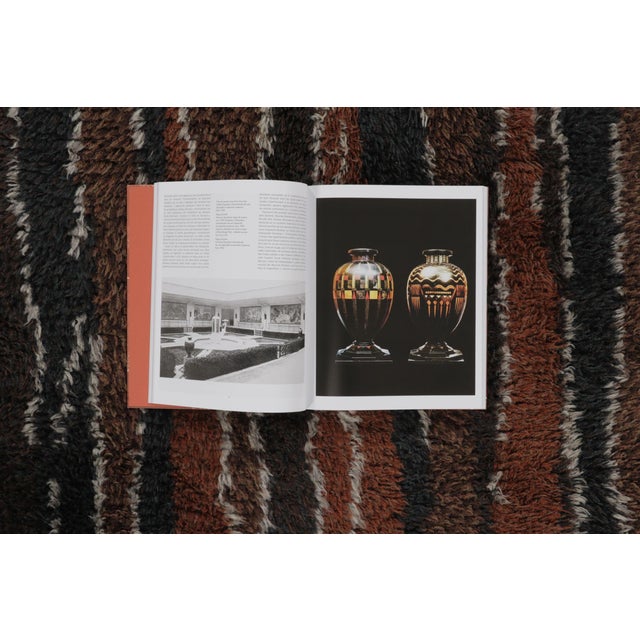 Beige Vintage Swedish Rya Runner in Gray, Brown & Black Abstract Pattern - Rug & Kilim For Sale - Image 8 of 9